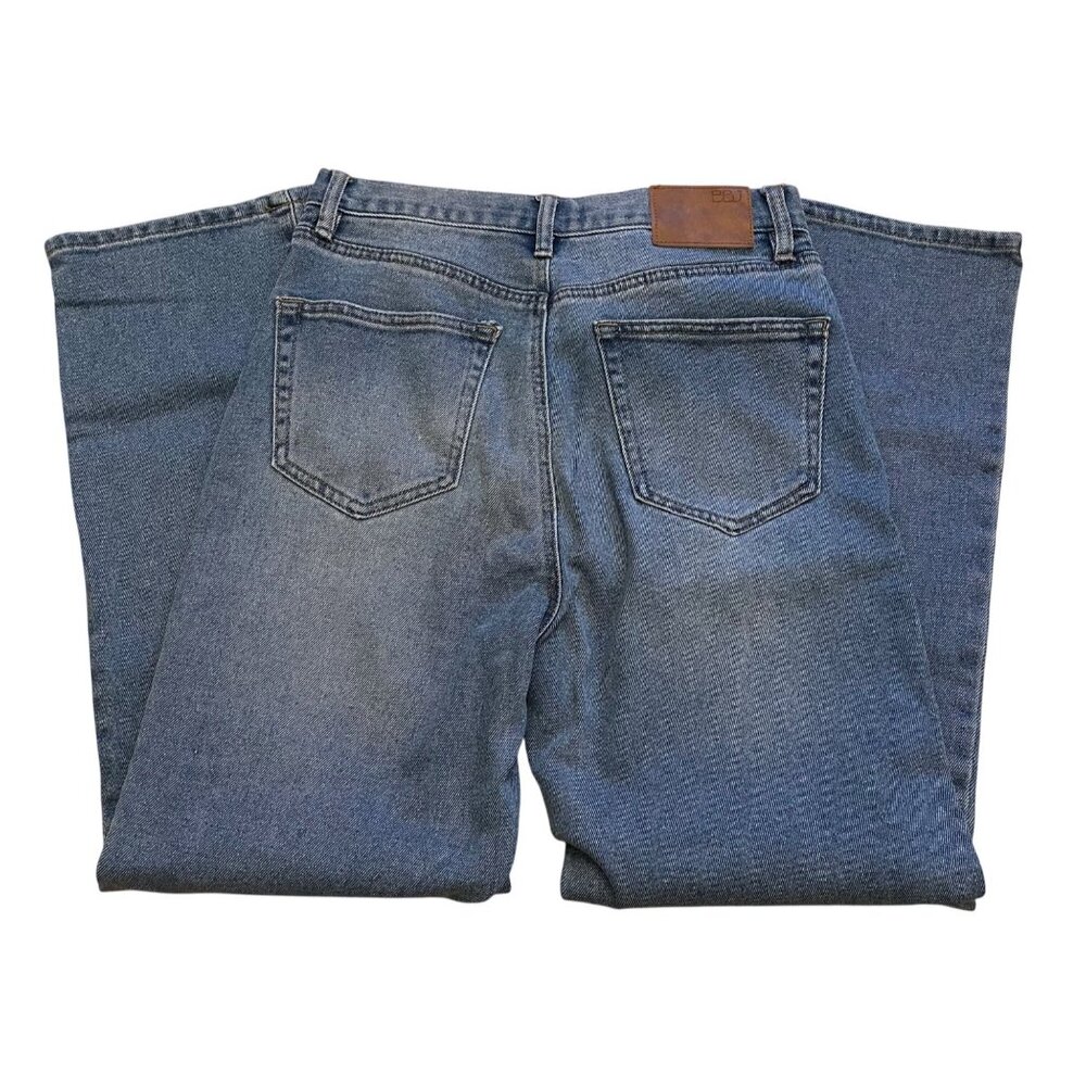 High-Waisted Womens Blue Denim Jeans By BBJ Los Angeles Sz 3/26 Button Fly & Bac - Picture 2 of 10